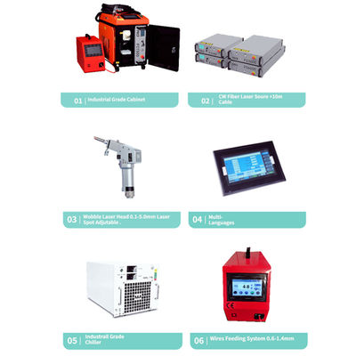 1000w 1500w 2000w 3000w Handheld Metal Laser Weller Cleaner Cutter 3 in 1